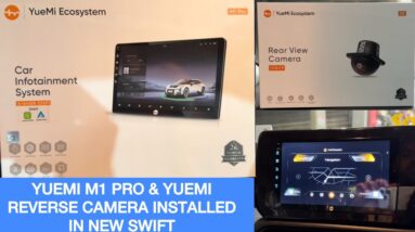 YueMi M1 Pro android stereo and YueMi Reverse camera installed in Swift | YueMi new android stereo