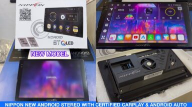 Nippon New Android Stereo 9T QLED with licensed CarPlay & Android Auto | 2GB ram 64 GB storage