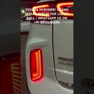 Toyota hydryder reflector lights | Smoke black reflector lights