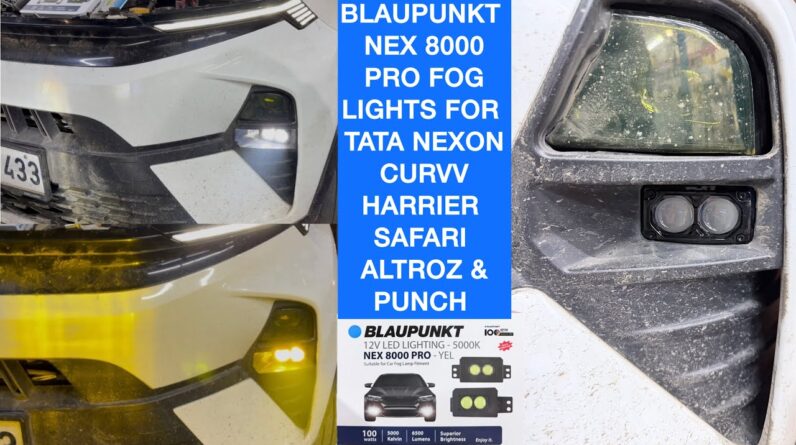 Tata Orignal Fog Lights | Blaupunkt Fog lights for Tata Cars | Blaupunkt Nex8000 pro Fog lights
