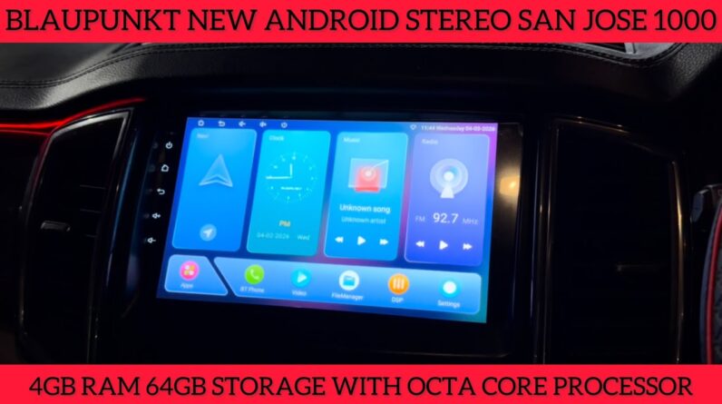 Blaupunkt San Jose 1000 android stereo | Blaupunkt new android stereo | 4 GB ram 64 GB storage