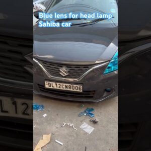 Blue lens for head lamps # Sahiba car
