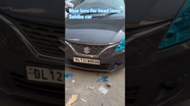 Blue lens for head lamps # Sahiba car
