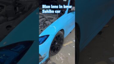 Blue lens head lamp # sahiba car # bmw motors
