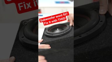 Enlarge Subwoofer Box Hole LIKE A PRO!