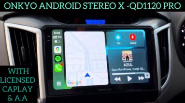 Onkyo X-QD1120 pro android stereo installed in Creta | Best android stereo with Licensed CarPlay