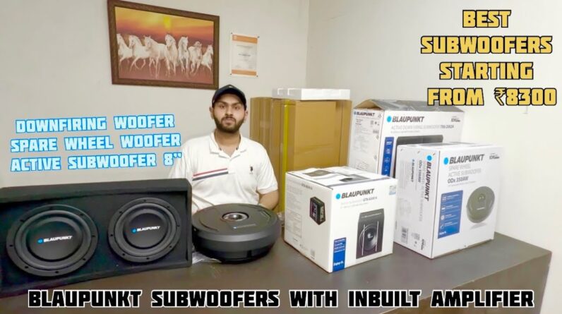 Blaupunkt subwoofers with Inbuilt amplifier | Down Firing subwoofer | Spare wheel Subwoofer