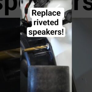 How to replace speakers that have rivets!