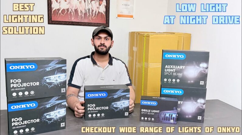 Night Driving Problem SOLVED! Onkyo Projector + Spot Beam Lights Installed | Insane Visibility Test