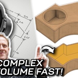 NO MATH? - Finding Subwoofer Box Volume FAST with 3D Design!