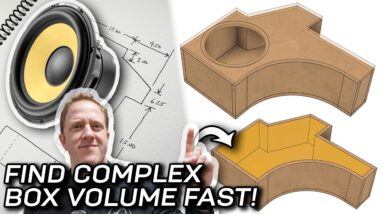 NO MATH? - Finding Subwoofer Box Volume FAST with 3D Design!