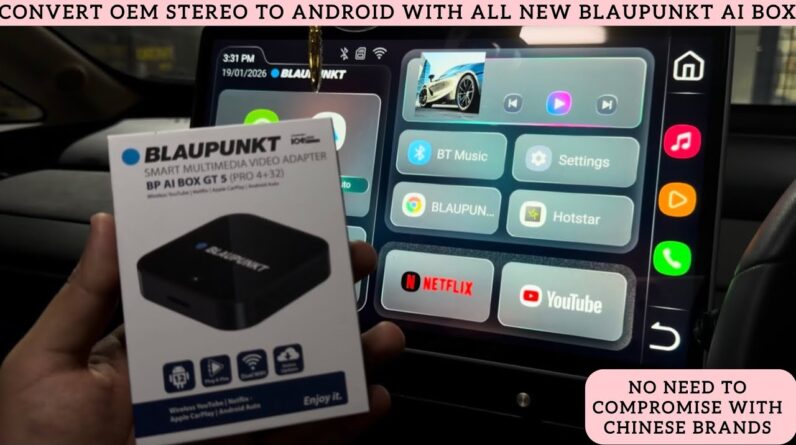 Blaupunkt AI Box to convert Orignal car stereo to android | Convert Orignal stereo To android