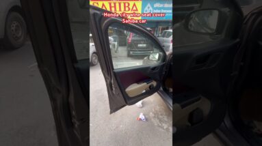 Honda city bucket seat cover wine and black # sahiba car # 9818024201