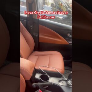 Toyatta inova Crysta tan and black seat cover # sahiba car # 9818024201