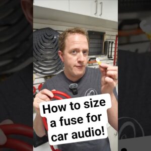 How can we size a fuse for car audio?