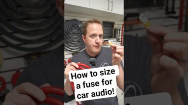 How can we size a fuse for car audio?