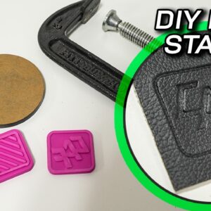C-CLAMP DIDN'T WORK! How to make a custom logo stamp!
