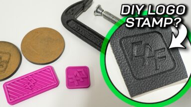 C-CLAMP DIDN'T WORK! How to make a custom logo stamp!