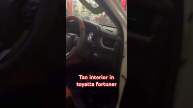 Toyota Fortuner टैन इंटीरियर #SahibaCar