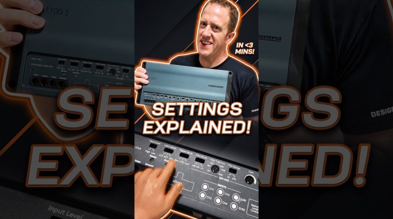 Amplifier Settings Explained! w/ AudioControl Altitude A1100.5