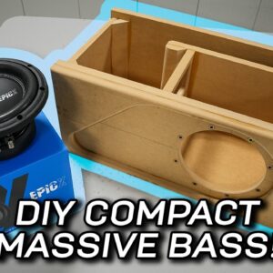 Big bass, small space! 8" Custom Slot Port Subwoofer Box STEP-BY-STEP AudioControl EPICX
