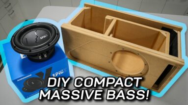 Big bass, small space! 8" Custom Slot Port Subwoofer Box STEP-BY-STEP AudioControl EPICX