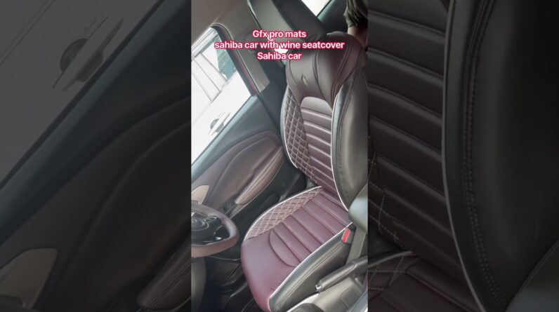 Gfx pro mats with premium car seat cover # Sahiba car